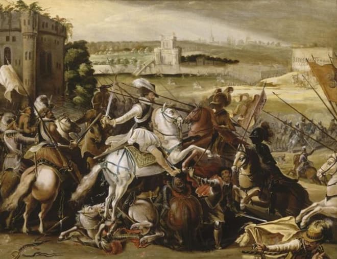 Генрих IV в битве при Арке