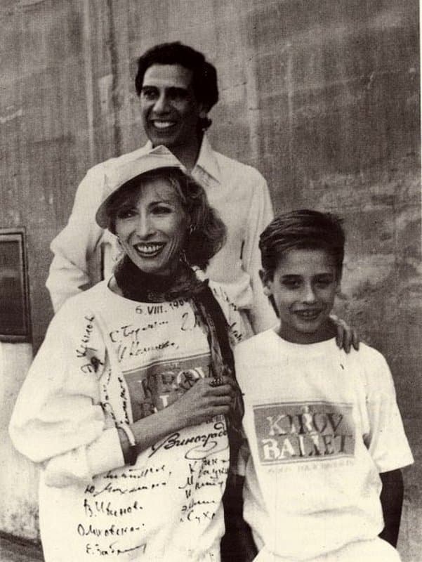 Наталия Макарова с мужем Эдвардом и сыном Андреем