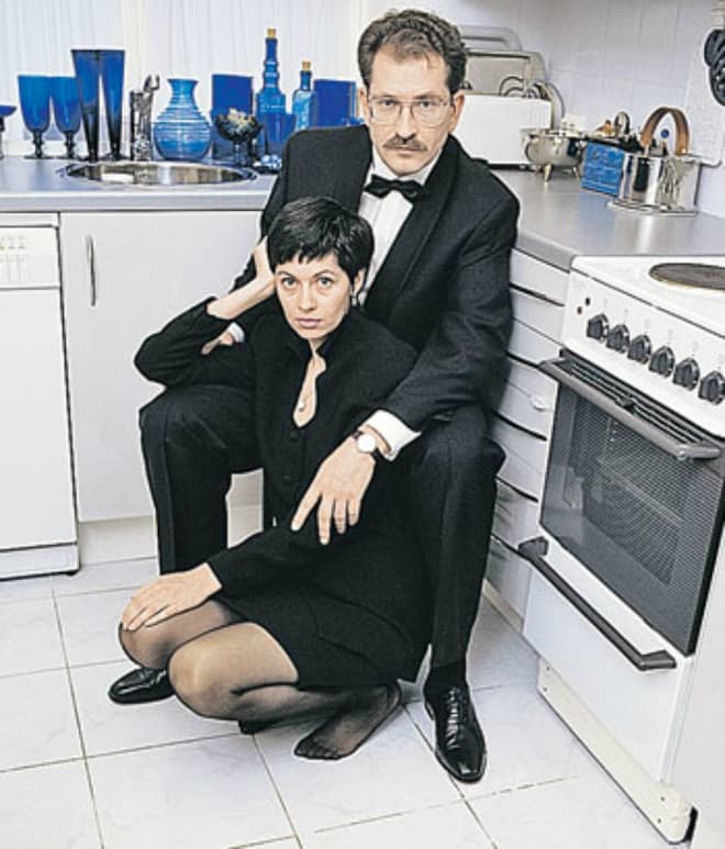 Владислав Листьев с женой Альбиной