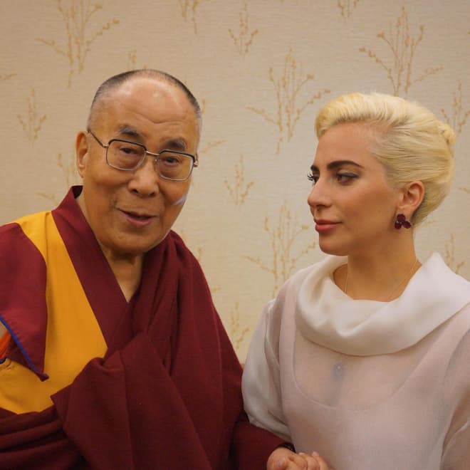 Далай-лама XIV и Леди Гага