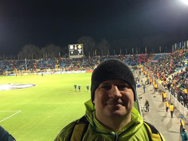 Александр Гришин на стадионе