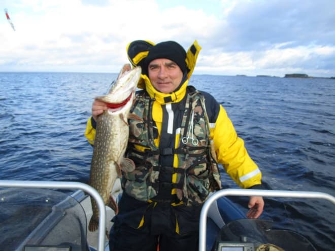 Сергей Векслер на рыбалке