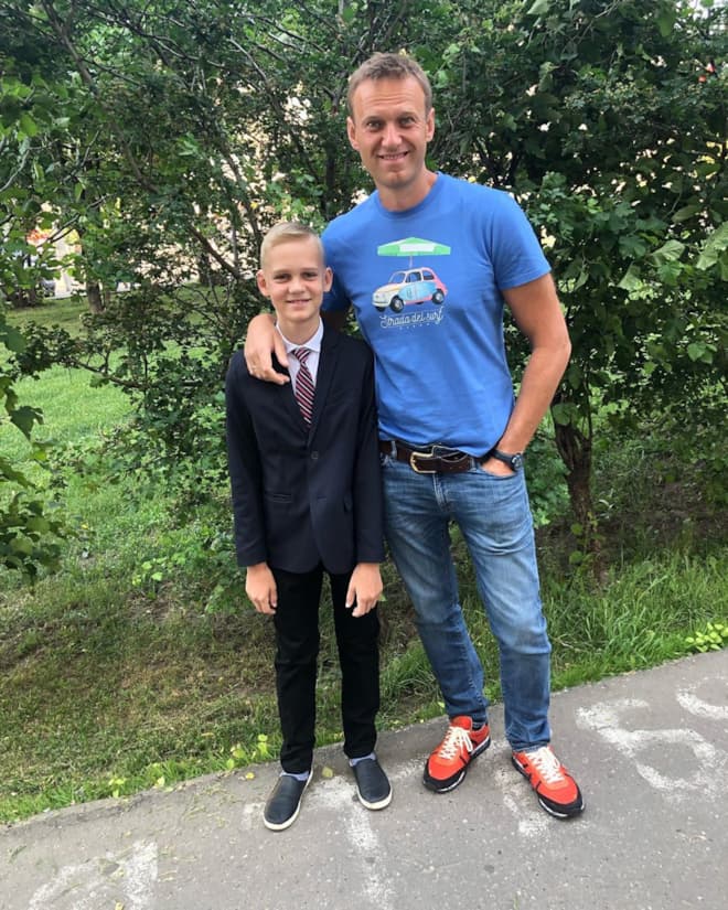 Алексей Навальный с сыном