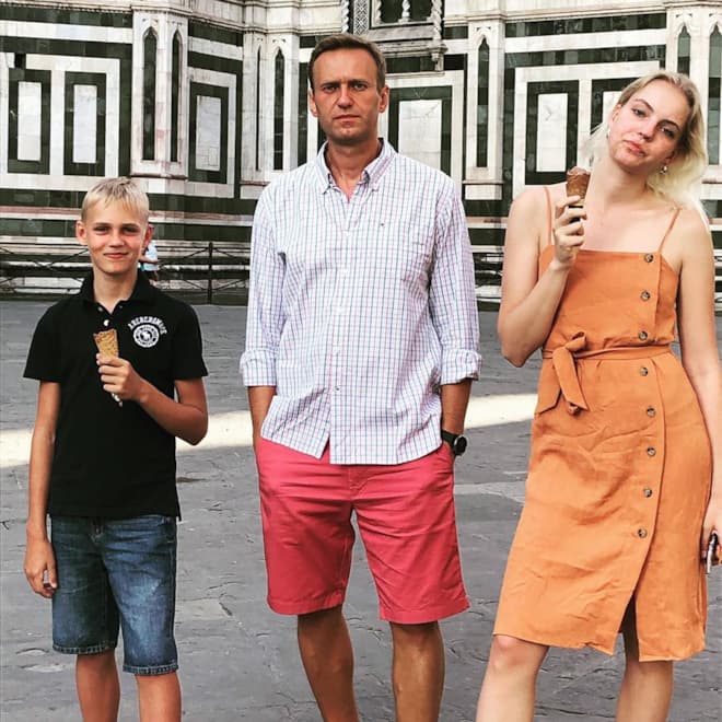 Алексей Навальный с детьми