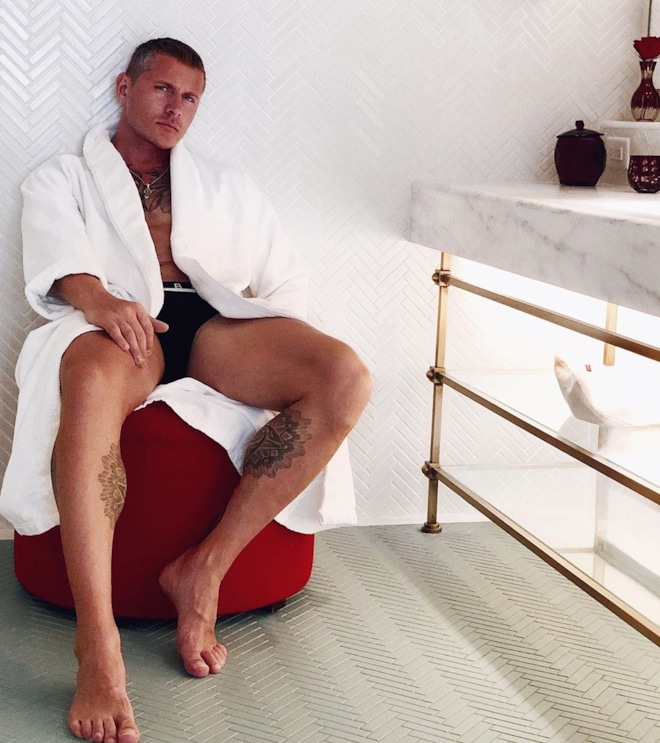 Торс и тату Алекса Малиновского