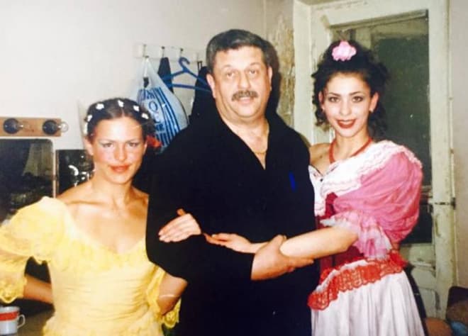 Евгения Лютая, Михаил Борисов и Инна Королева в молодости
