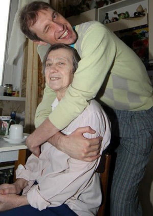 Сергей Соседов и его мама