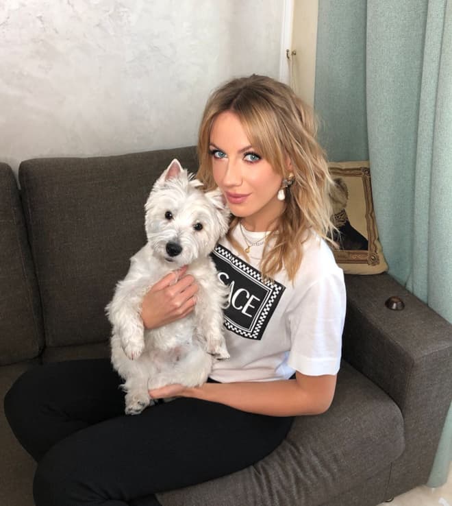 Леся Никитюк и ее собака