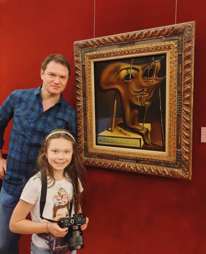 Алексей Тихонов с дочерью