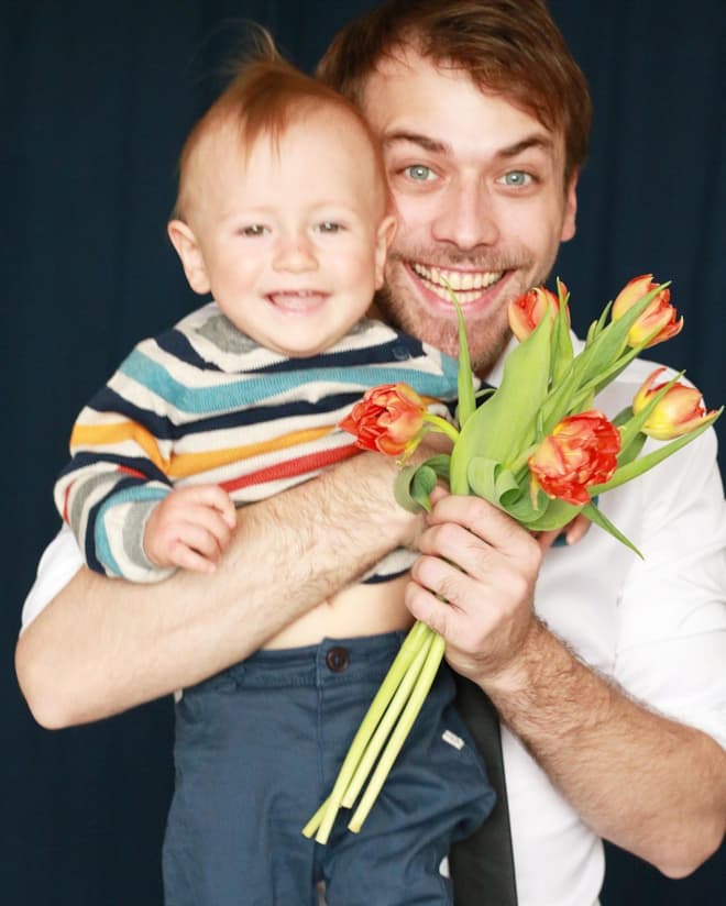 Артем Крылов с сыном