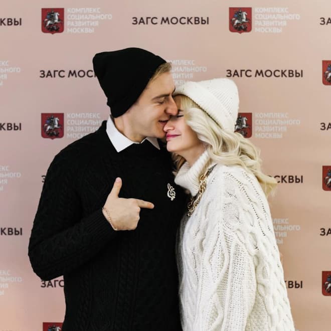 Олег Сидоров и его жена Анастасия Белявская
