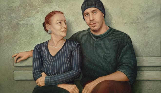 Портрет Тилля Линдеманна и его мамы