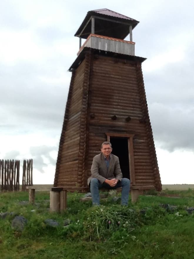 Владимир Рыжков возле Казачьей башни