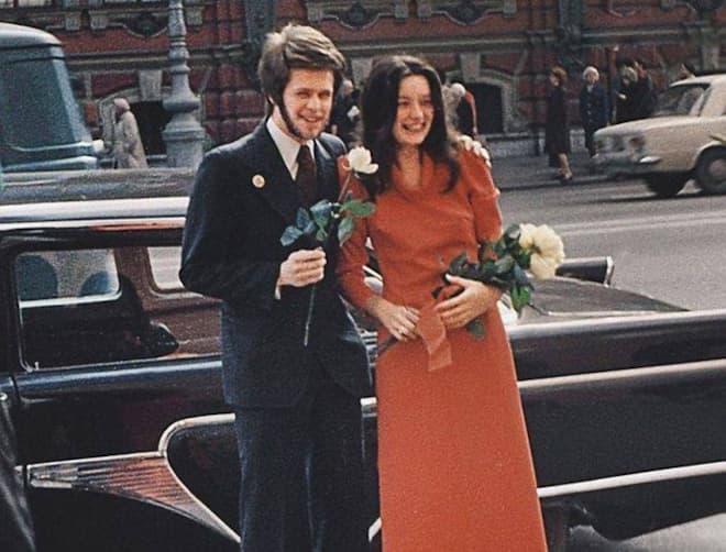 Борис Гребенщиков и его первая жена Наталья Козловская