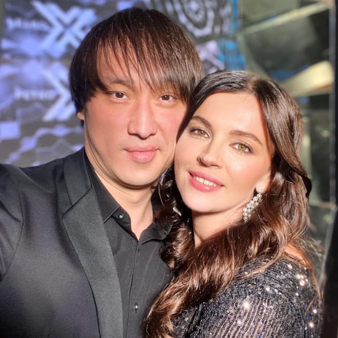 Сангаджи Тарбаев с женой Татьяной
