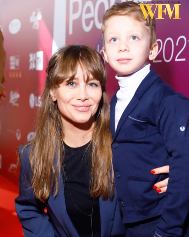 Юлия Беретта с сыном