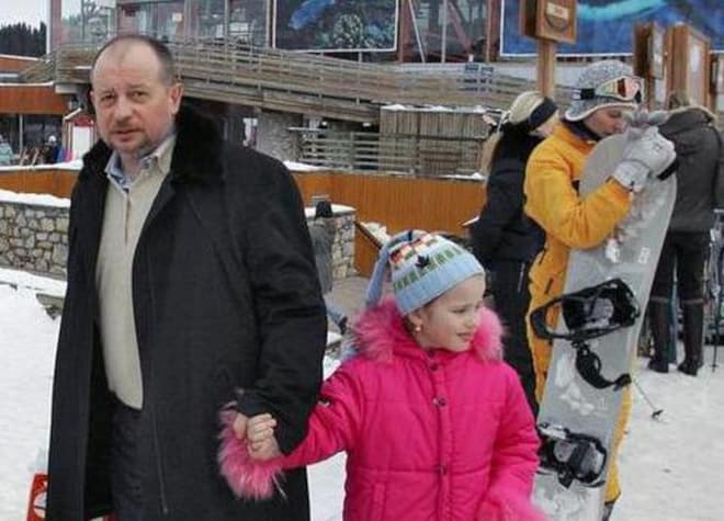 Владимир Лисин с дочерью