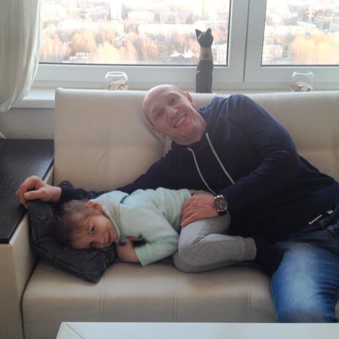 Максим Коновалов с дочерью