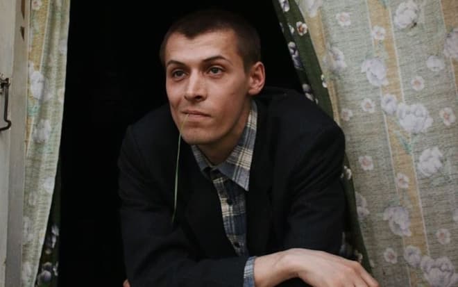 Актер Константин Давыдов на съемках фильма
