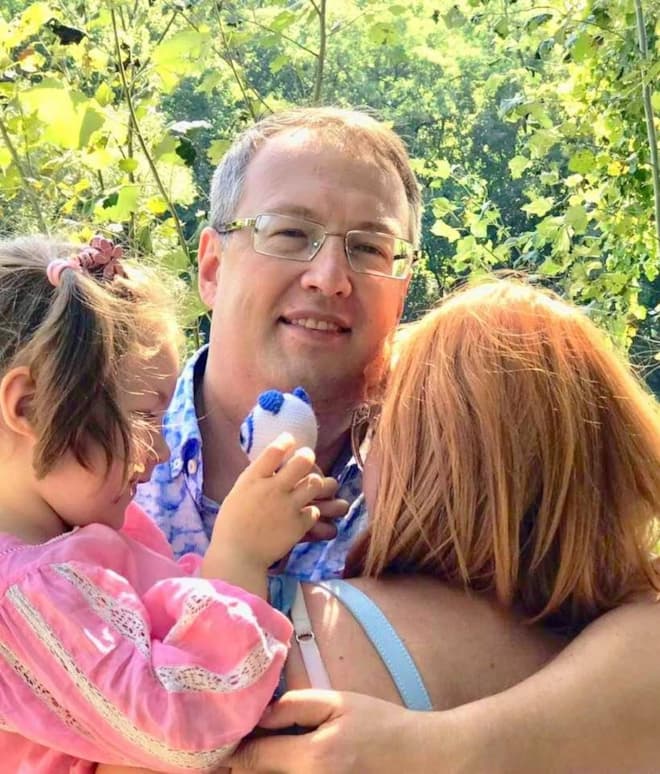 Антон Геращенко с семьей