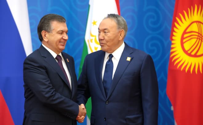 Шавкат Мирзиёев и Нурсултан Назарбаев