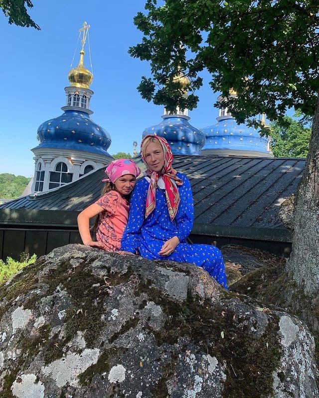 Ирина Гринева с дочерью