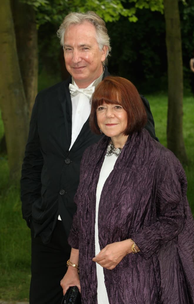 Алан Рикман с женой