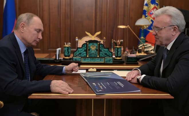 Владимир Путин и  Александр Усс