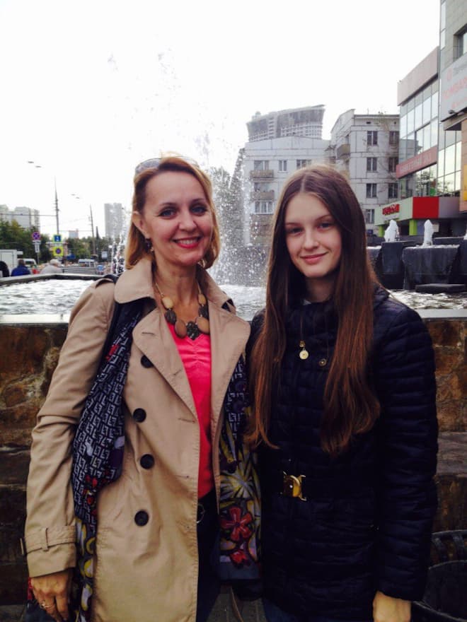 Татьяна Проценко с дочерью