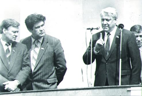 Аман Тулеев и Борис Ельцин