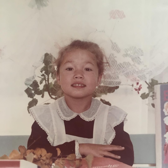 Елена Гущина в детстве
