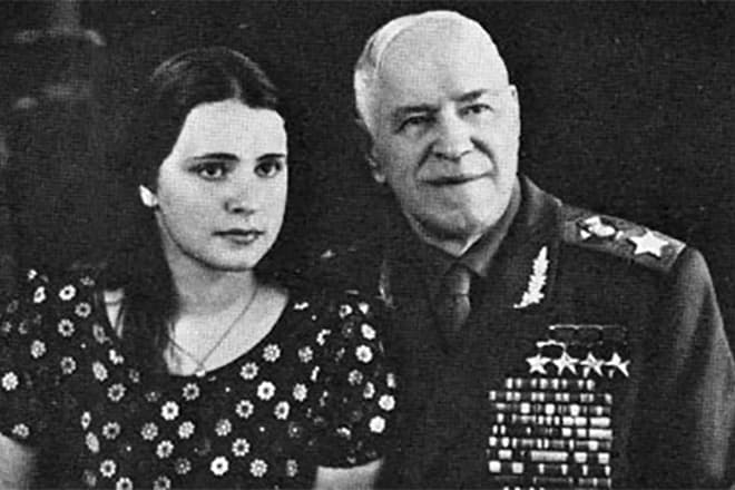 Георгий Жуков и его дочь