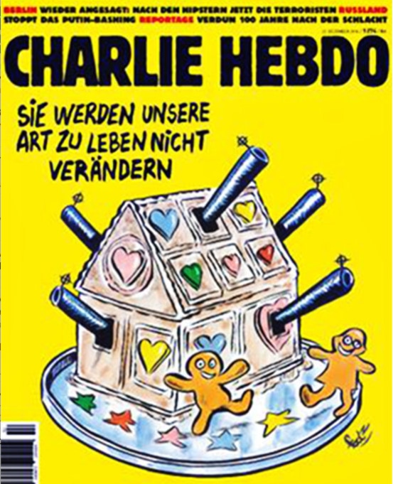 Карикатура Charlie Hebdo на теракт в Берлине Карикатура Charlie Hebdo на теракт в Берлине