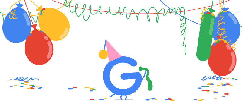 "Дудл" на день рождения Google "Дудл" на день рождения Google