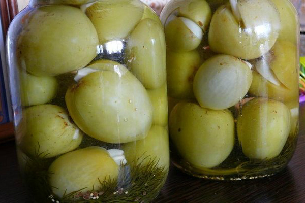 Маринованные зеленые помидоры на зиму с чесноком Маринованные зеленые помидоры на зиму с чесноком