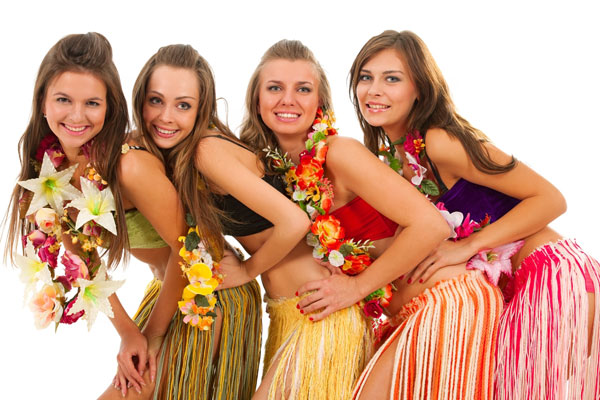 Красочная одежда для гавайской вечеринки