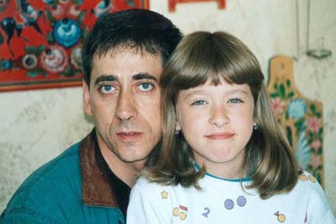 Евгений Дворжецкий с дочерью Анной