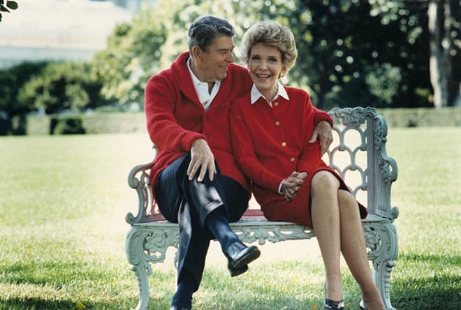 Рональд Рейган с женой
