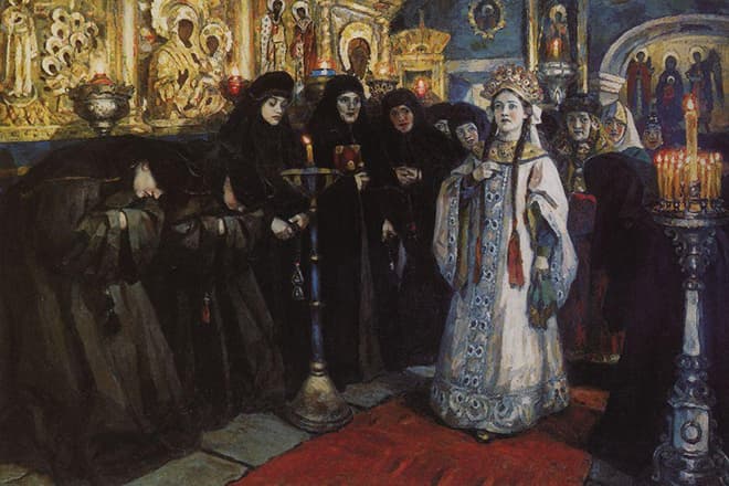 Картина Василия Сурикова «Посещение царевной женского монастыря»