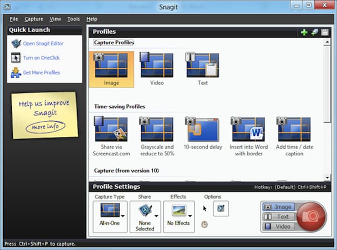 Программа для создания скриншотов «Snagit»