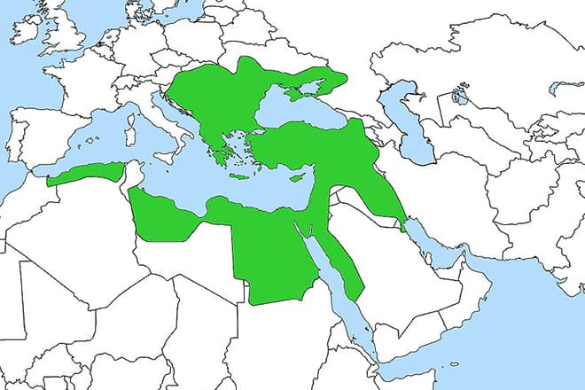 Территория Османской империи при Сулеймане I