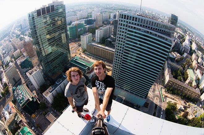 Виталий Раскалов на крыше