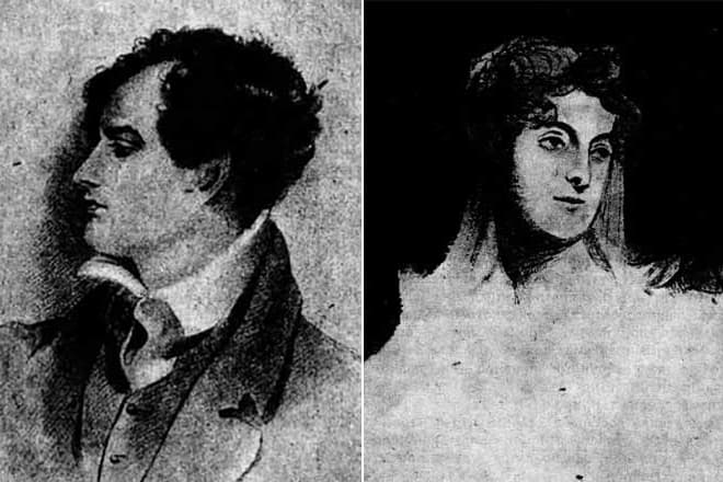 Джордж Байрон и его сводная сестра Августа