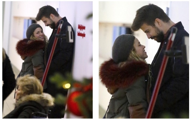 Певица Шакира и футболист Жерар Пике Певица Шакира и футболист Жерар Пике