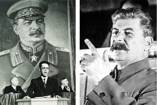 Юрий Левитан и Иосиф Сталин