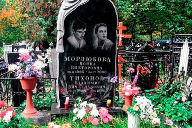 Могила Нонны Мордюковой