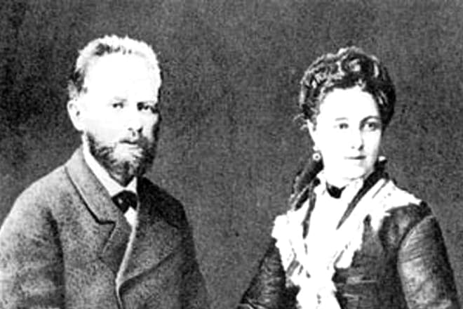 Петр Чайковский с женой Антониной Милюковой