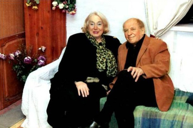 Лев Дуров с женой