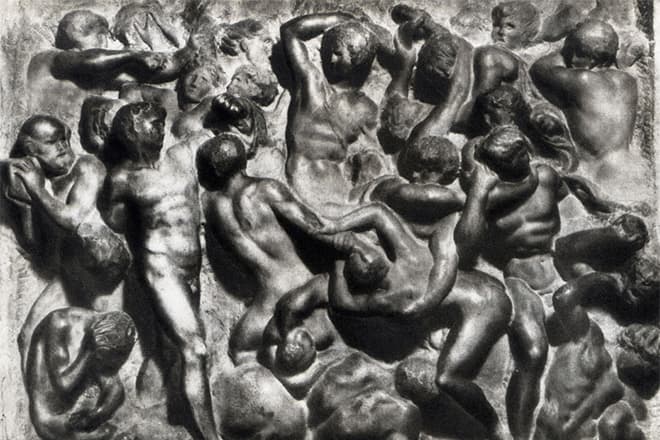 Рельефная скульптура Микеланджело "Битва кентавров"