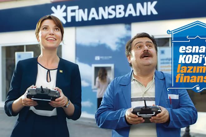 Сельма Эргеч в рекламе "Финансбанка"